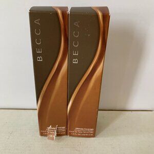 BECCA UNTIMATE COVERAGE 24 HOURS FOUNDATION CARDAMOM 5W3 LOT OF 2 MADE IN ITALY